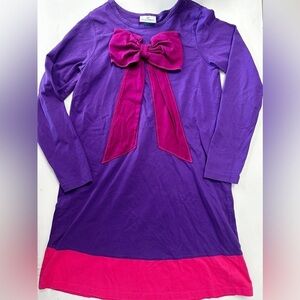 Hanna Andersson Bow Playday Cotton Knit Dress